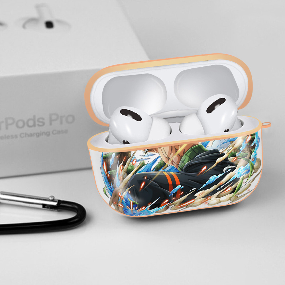 ワンピース ロロノア・ゾロ ONE PIECE Roronoa Zoro 【AirPods Pro用】ハードシェル保護ケース｜耐衝撃・防指紋・カラビナ付き商品仕様