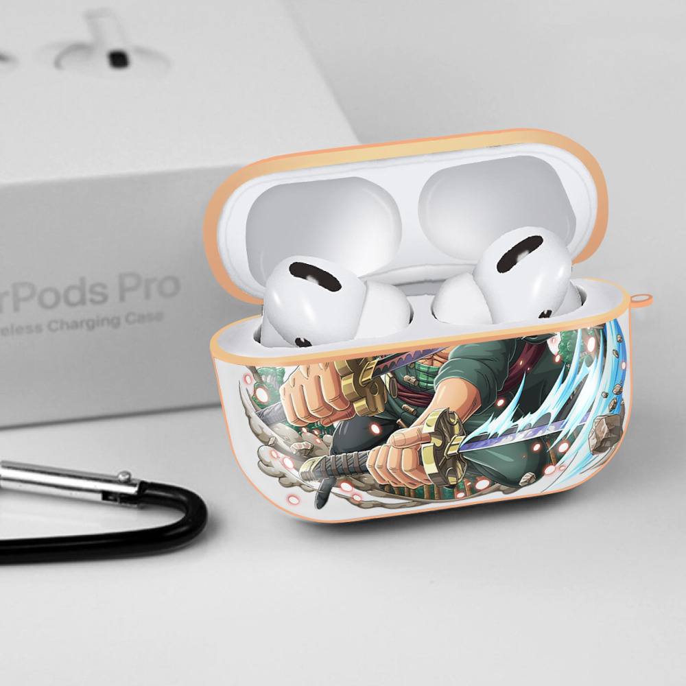 ワンピース ロロノア・ゾロ ONE PIECE Roronoa Zoro 【AirPods Pro用】ハードシェル保護ケース｜耐衝撃・防指紋・カラビナ付き商品仕様