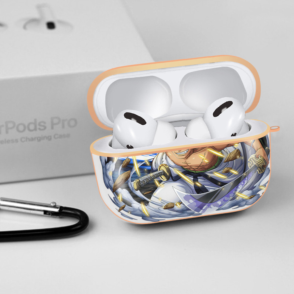 ワンピース ロロノア・ゾロ ONE PIECE Roronoa Zoro 【AirPods Pro用】ハードシェル保護ケース｜耐衝撃・防指紋・カラビナ付き商品仕様