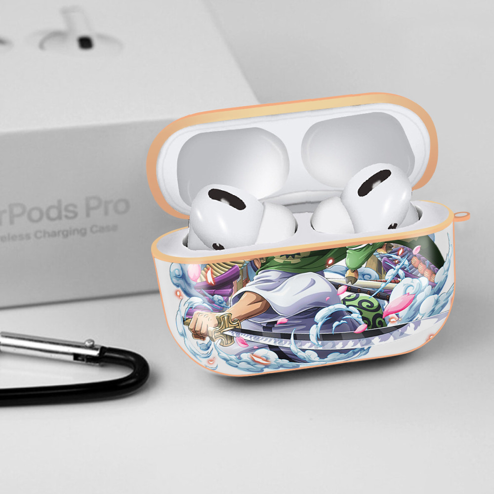 ワンピース ロロノア・ゾロ ONE PIECE Roronoa Zoro 【AirPods Pro用】ハードシェル保護ケース｜耐衝撃・防指紋・カラビナ付き商品仕様