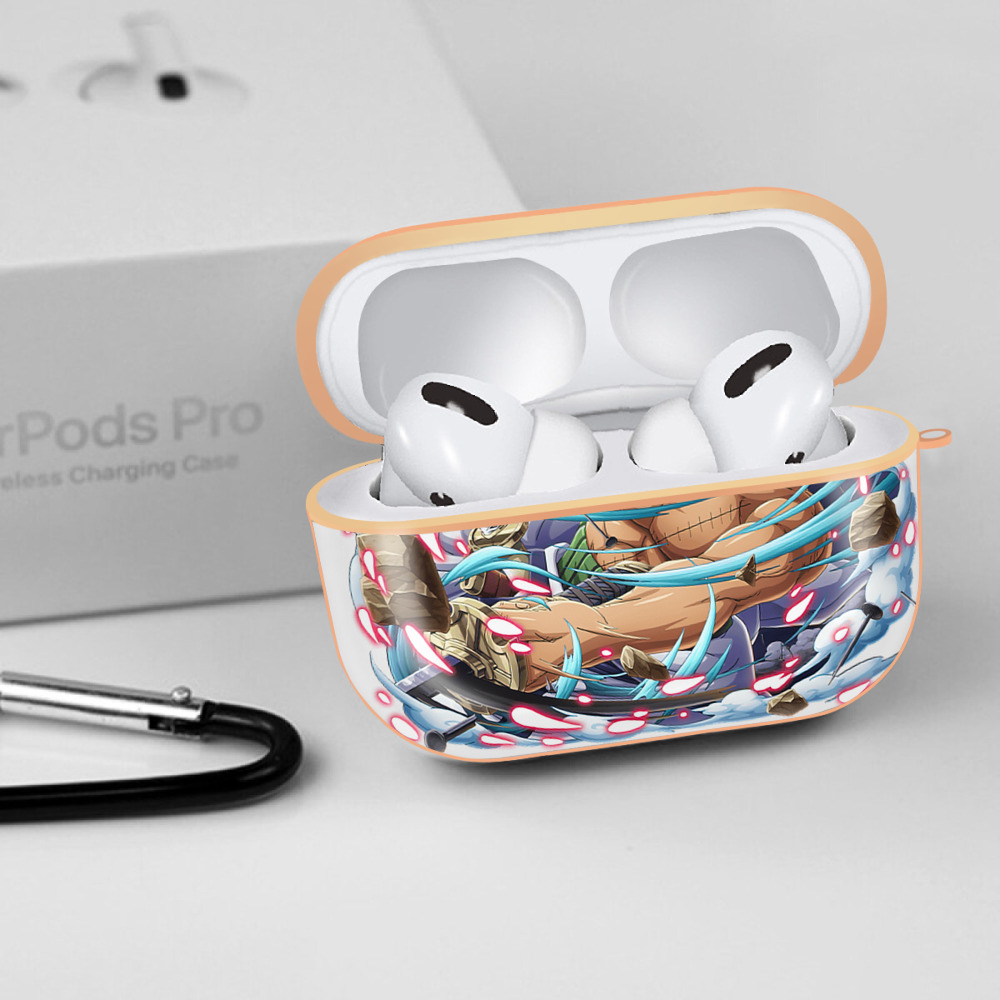 ワンピース ロロノア・ゾロ ONE PIECE Roronoa Zoro 【AirPods Pro用】ハードシェル保護ケース｜耐衝撃・防指紋・カラビナ付き商品仕様