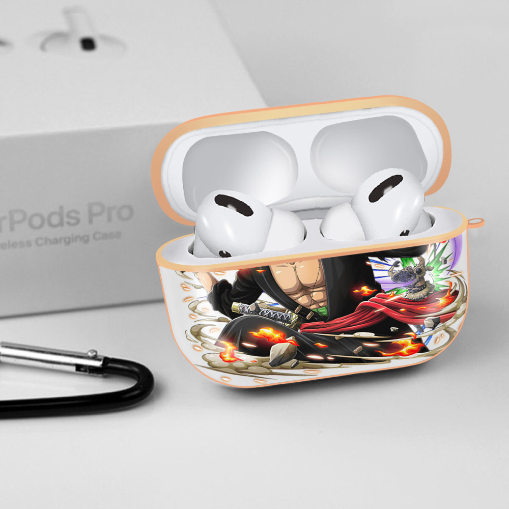 ワンピース ロロノア・ゾロ ONE PIECE Roronoa Zoro 【AirPods Pro用】ハードシェル保護ケース｜耐衝撃・防指紋・カラビナ付き商品仕様