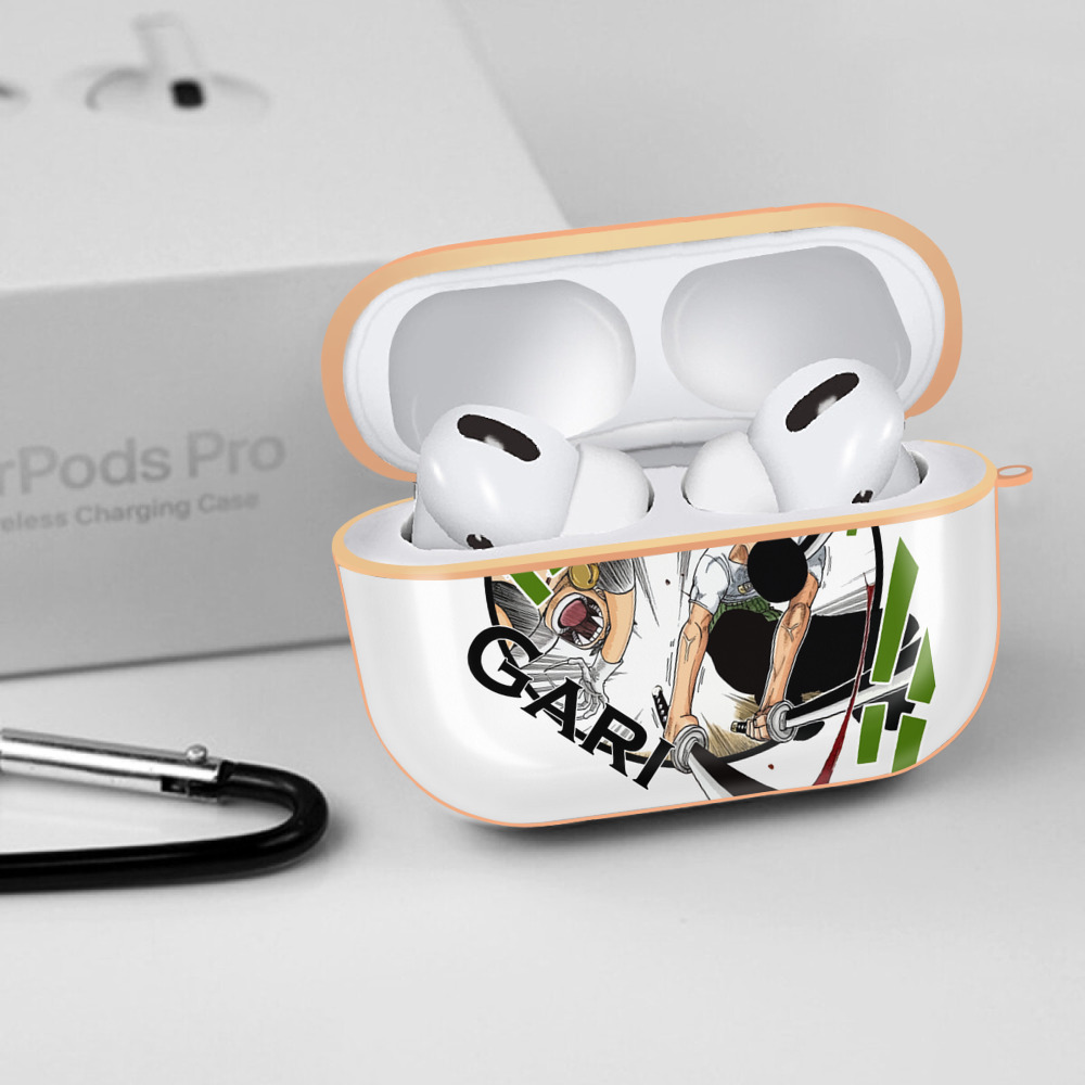 ワンピース ロロノア・ゾロ ONE PIECE Roronoa Zoro 【AirPods Pro用】ハードシェル保護ケース｜耐衝撃・防指紋・カラビナ付き商品仕様