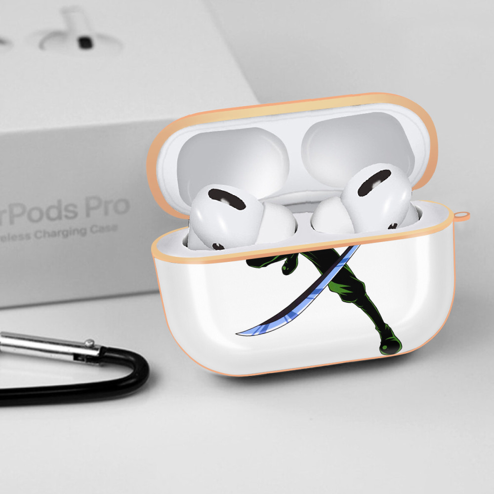 ワンピース ロロノア・ゾロ ONE PIECE Roronoa Zoro 【AirPods Pro用】ハードシェル保護ケース｜耐衝撃・防指紋・カラビナ付き商品仕様