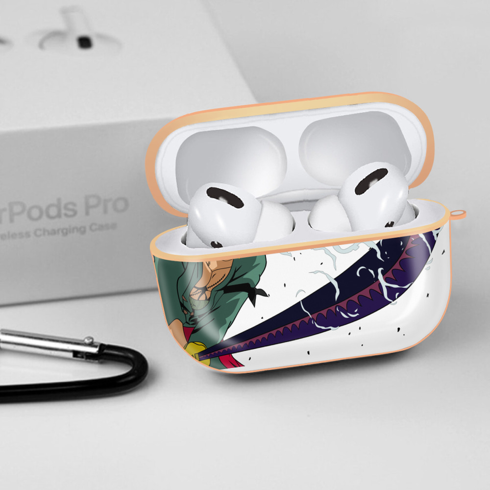 ワンピース ロロノア・ゾロ ONE PIECE Roronoa Zoro 【AirPods Pro用】ハードシェル保護ケース｜耐衝撃・防指紋・カラビナ付き商品仕様