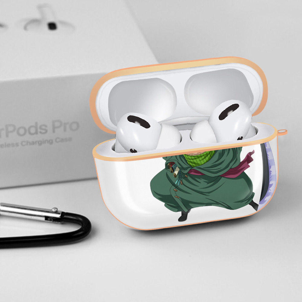 ワンピース ロロノア・ゾロ ONE PIECE Roronoa Zoro 【AirPods Pro用】ハードシェル保護ケース｜耐衝撃・防指紋・カラビナ付き商品仕様