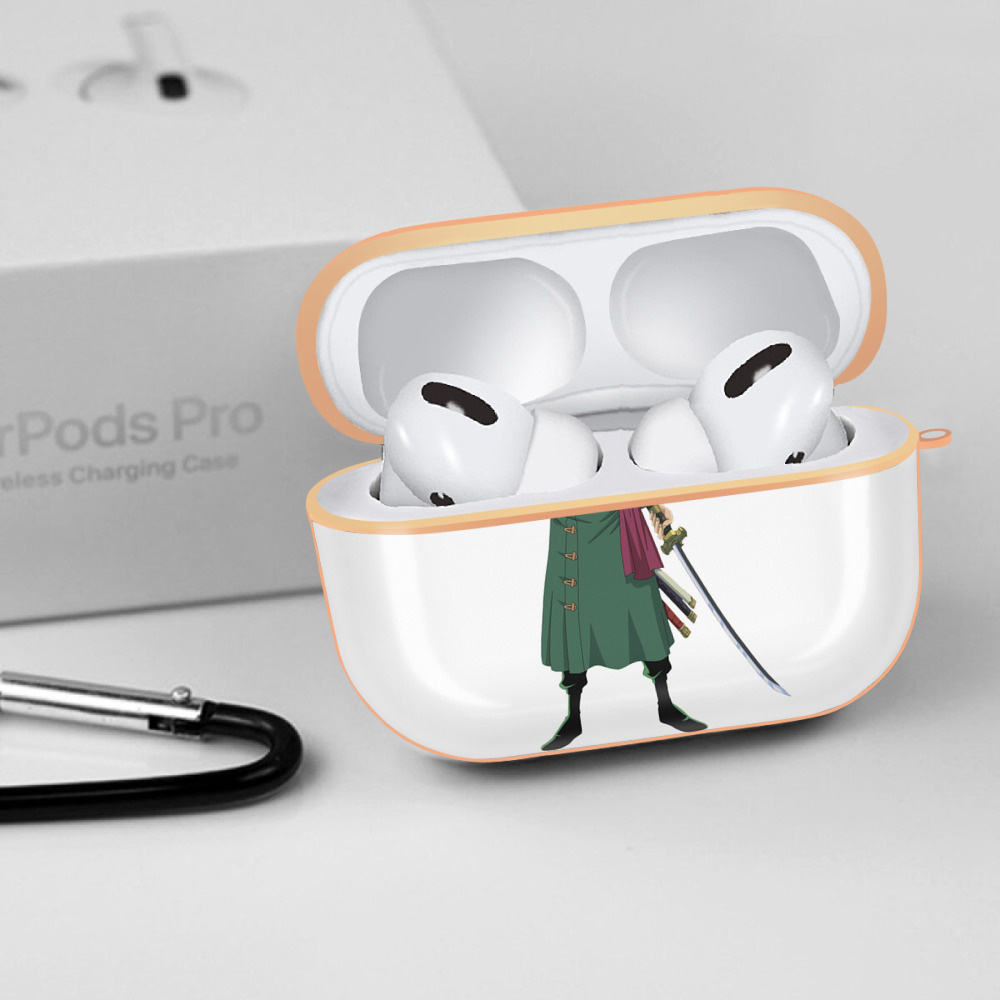 ワンピース ロロノア・ゾロ ONE PIECE Roronoa Zoro 【AirPods Pro用】ハードシェル保護ケース｜耐衝撃・防指紋・カラビナ付き商品仕様