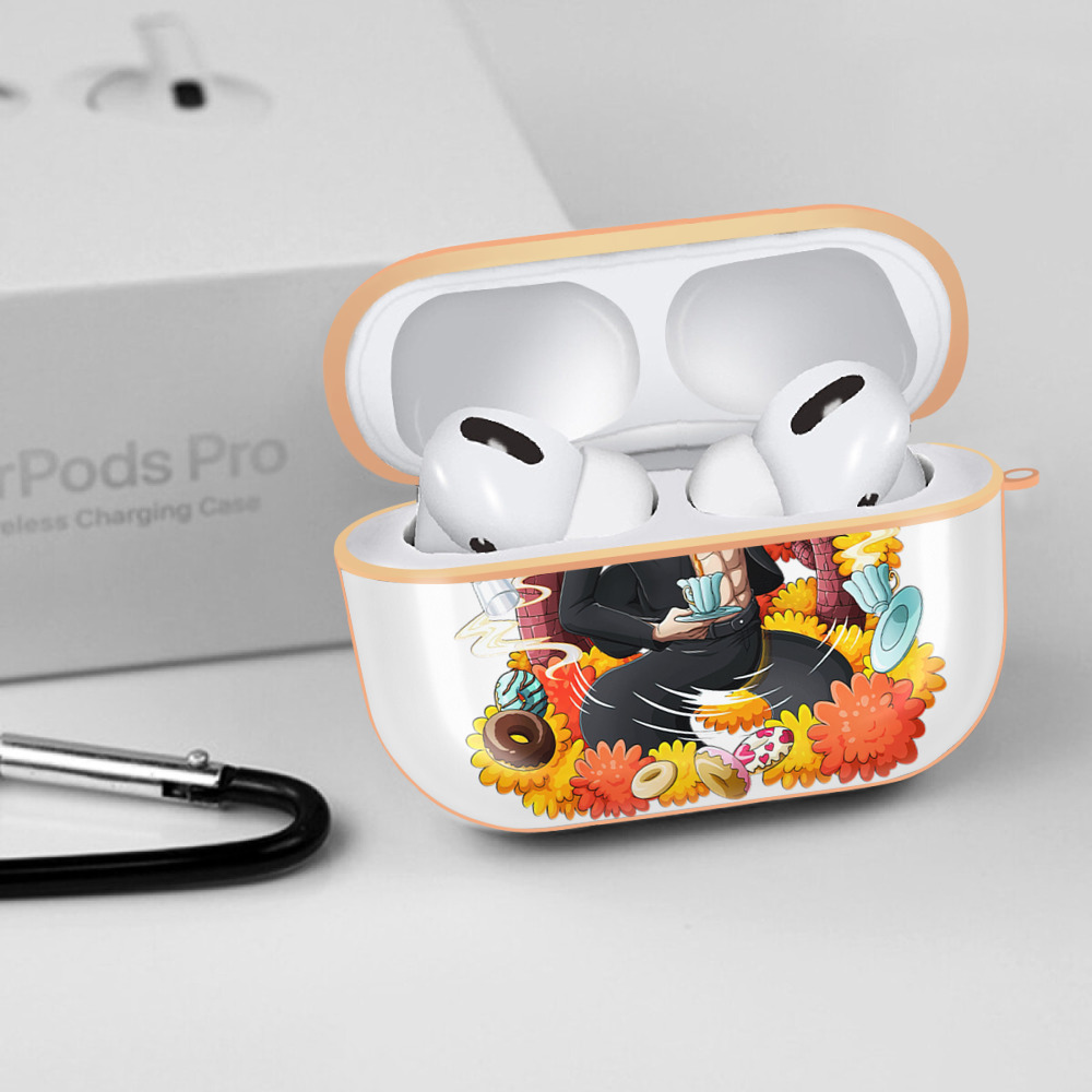 ワンピース サンジ ONE PIECE Sanji 【AirPods Pro用】ハードシェル保護ケース｜耐衝撃・防指紋・カラビナ付き商品仕様