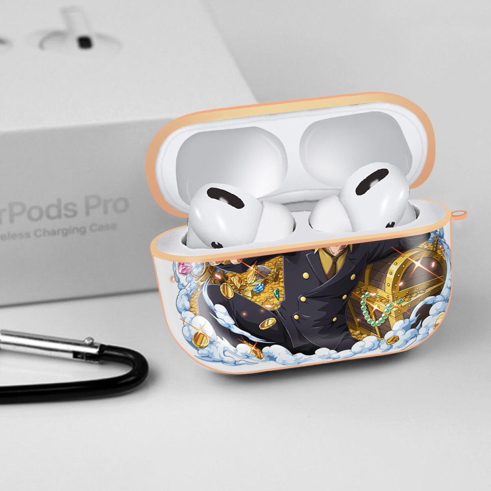 ワンピース サンジ ONE PIECE Sanji 【AirPods Pro用】ハードシェル保護ケース｜耐衝撃・防指紋・カラビナ付き商品仕様