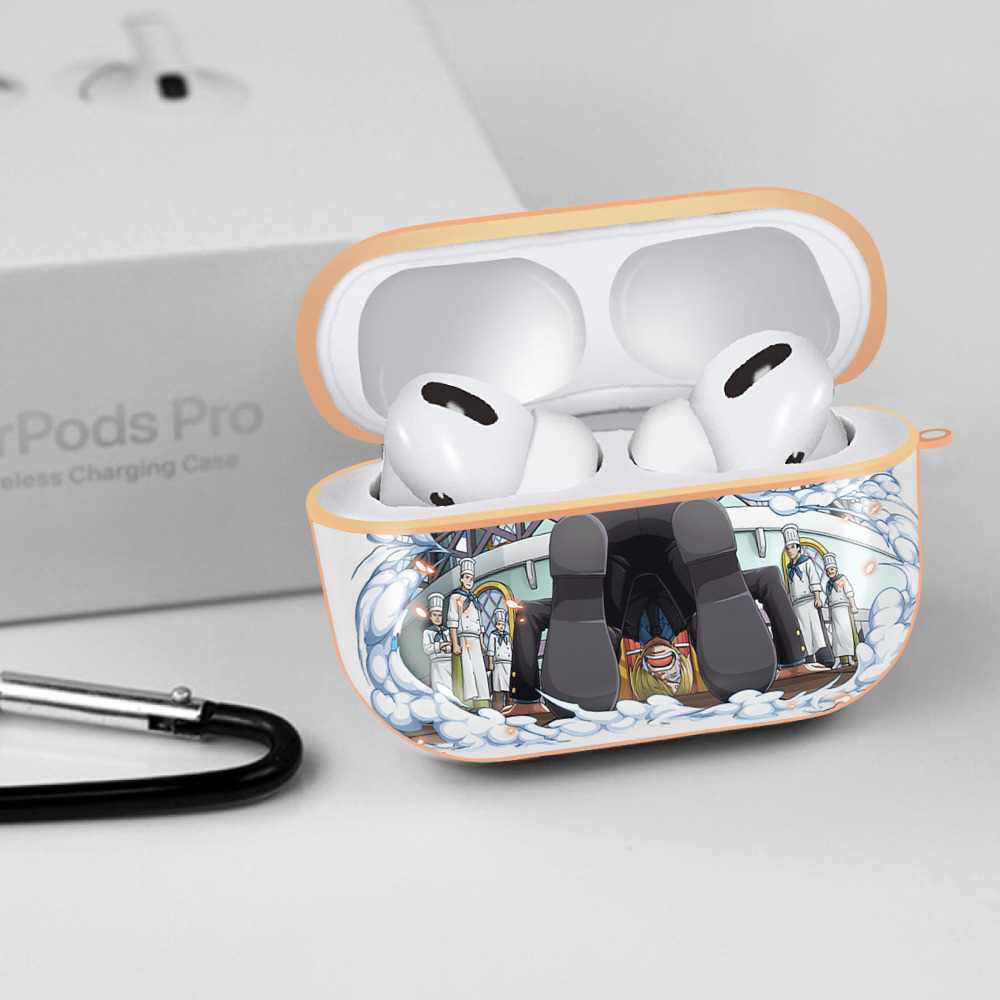 ワンピース サンジ ONE PIECE Sanji 【AirPods Pro用】ハードシェル保護ケース｜耐衝撃・防指紋・カラビナ付き商品仕様