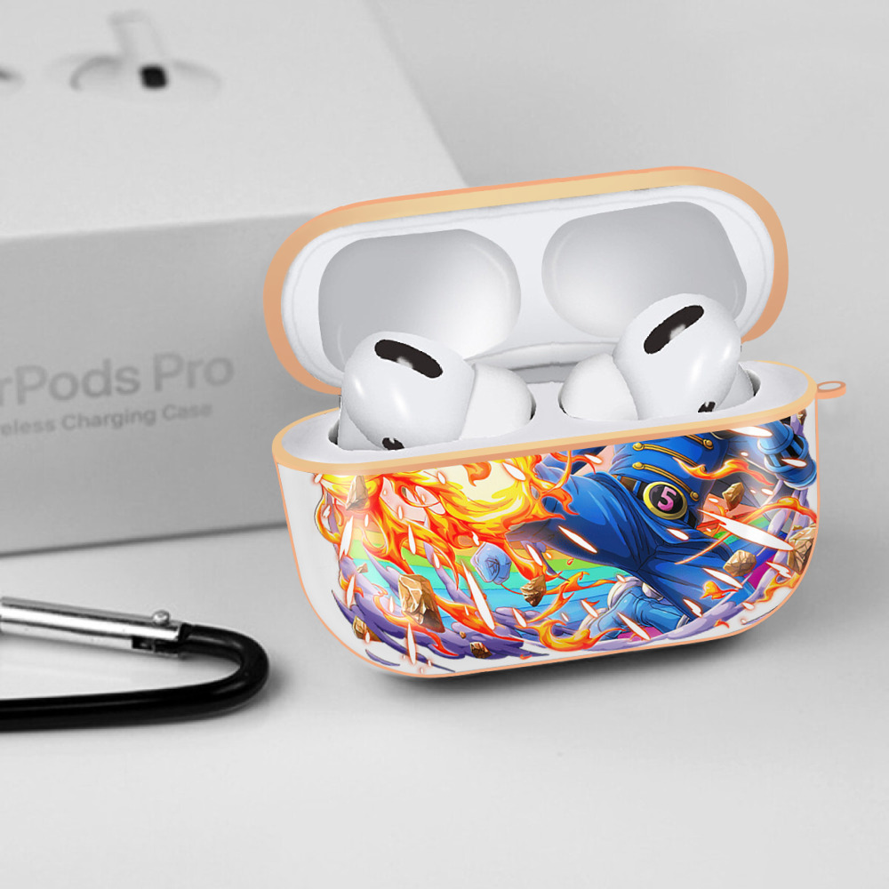 ワンピース サンジ ONE PIECE Sanji 【AirPods Pro用】ハードシェル保護ケース｜耐衝撃・防指紋・カラビナ付き商品仕様