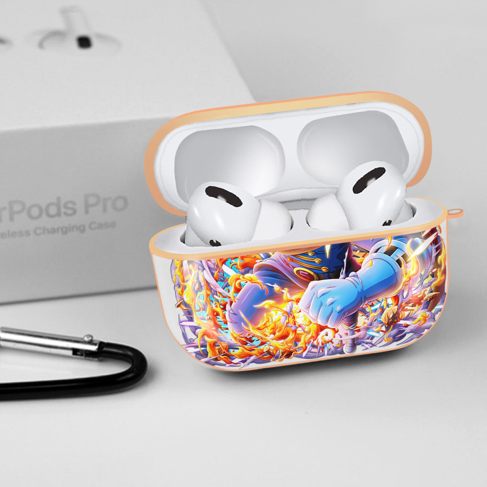 ワンピース サンジ ONE PIECE Sanji 【AirPods Pro用】ハードシェル保護ケース｜耐衝撃・防指紋・カラビナ付き商品仕様