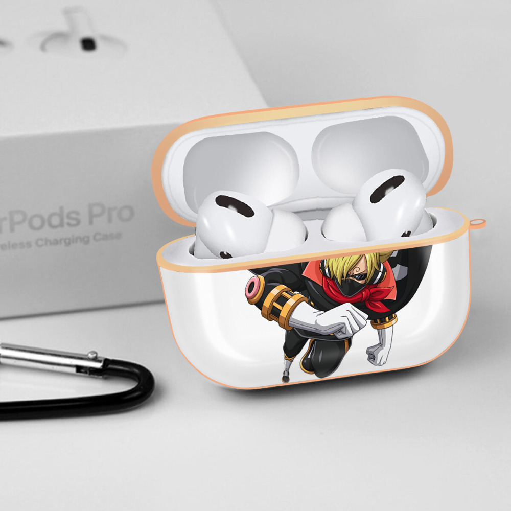 ワンピース サンジ ONE PIECE Sanji 【AirPods Pro用】ハードシェル保護ケース｜耐衝撃・防指紋・カラビナ付き商品仕様