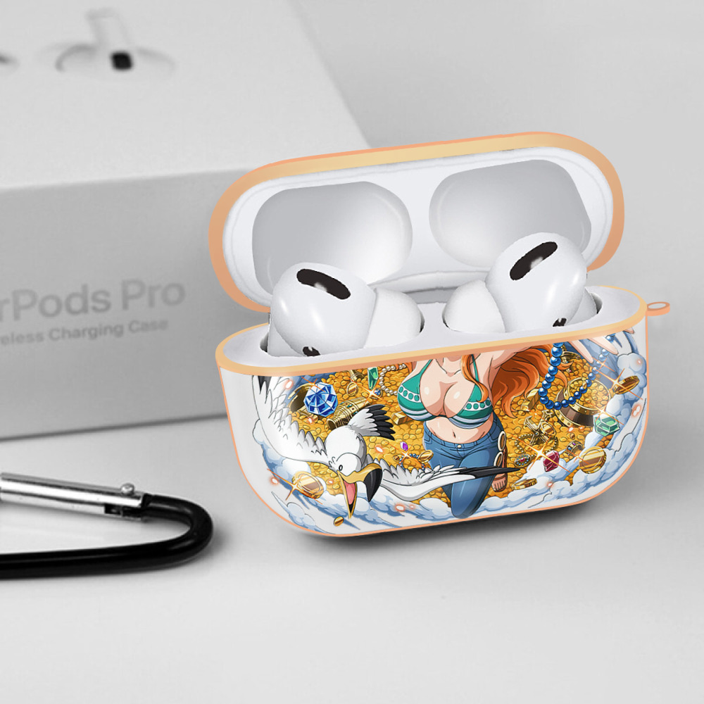 ワンピース ナミ ONE PIECE Nami 【AirPods Pro用】ハードシェル保護ケース｜耐衝撃・防指紋・カラビナ付き商品仕様