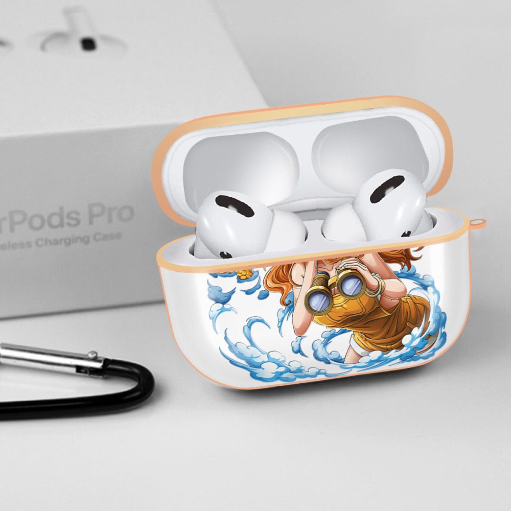 ワンピース ナミ ONE PIECE Nami 【AirPods Pro用】ハードシェル保護ケース｜耐衝撃・防指紋・カラビナ付き商品仕様