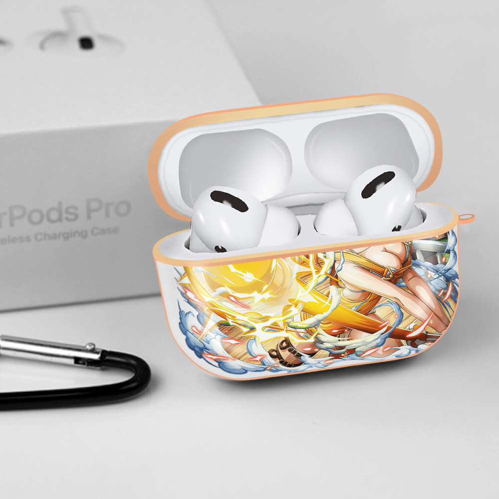 ワンピース ナミ ONE PIECE Nami 【AirPods Pro用】ハードシェル保護ケース｜耐衝撃・防指紋・カラビナ付き商品仕様