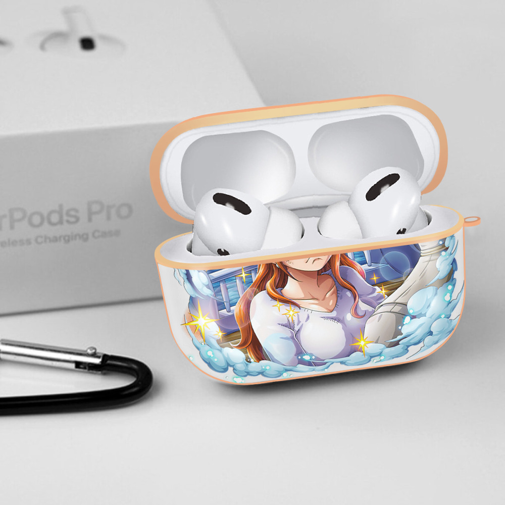 ワンピース ナミ ONE PIECE Nami 【AirPods Pro用】ハードシェル保護ケース｜耐衝撃・防指紋・カラビナ付き商品仕様