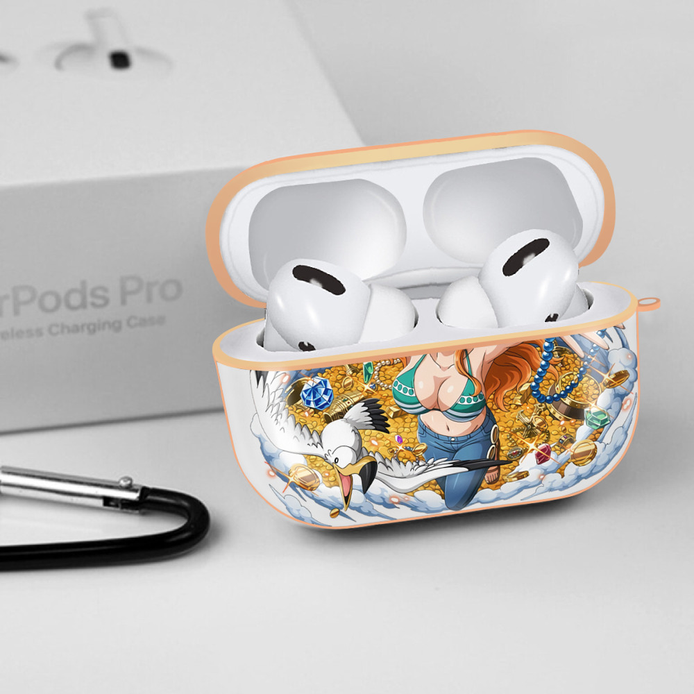 ワンピース ナミ ONE PIECE Nami 【AirPods Pro用】ハードシェル保護ケース｜耐衝撃・防指紋・カラビナ付き商品仕様