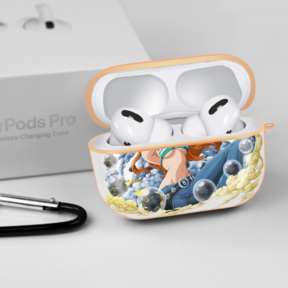 ワンピース ナミ ONE PIECE Nami 【AirPods Pro用】ハードシェル保護ケース｜耐衝撃・防指紋・カラビナ付き商品仕様