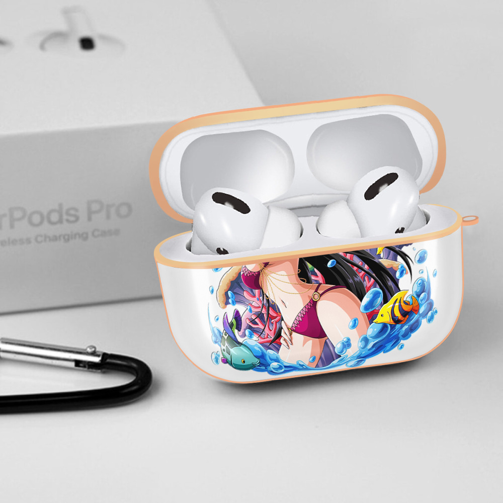 ワンピース ボア・ハンコック ONE PIECE Boa·Hancock 【AirPods Pro用】ハードシェル保護ケース｜耐衝撃・防指紋・カラビナ付き商品仕様