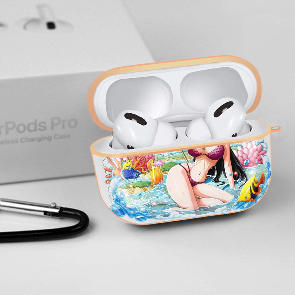 ワンピース ボア・ハンコック ONE PIECE Boa·Hancock 【AirPods Pro用】ハードシェル保護ケース｜耐衝撃・防指紋・カラビナ付き商品仕様